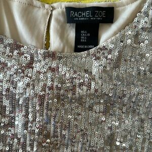 Silver sequins top